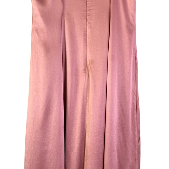 Reformation Lya Pink Silk Dress Size 4 - Picture 10 of 16